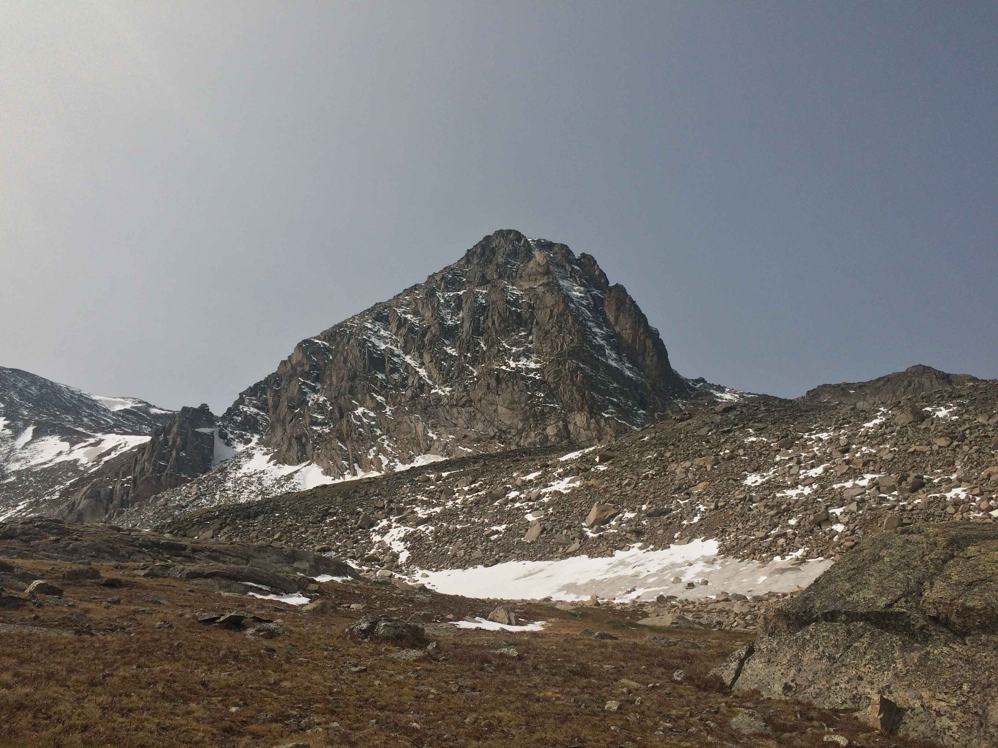 A ridge above Blue Lake in the Indian Peak Wilderness.